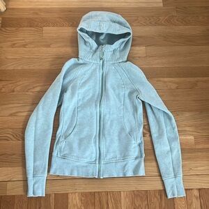 Lululemon full zip scuba hoodie, mint green, size 6